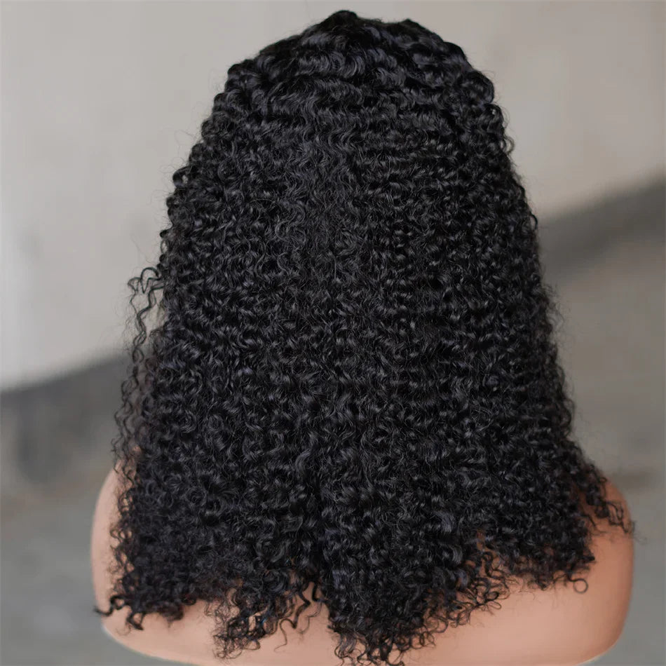 Short Bob Braided Wig | Curly Triangle Knotless Box Braids | 13x4 Lace Front | Human Hair | Bob Braids Wig