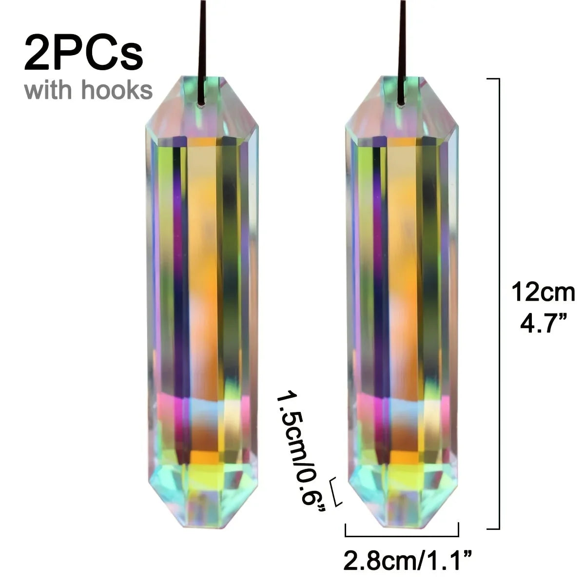 2pcs 12mm Crystal Sun Catchers Wedding Decor Home Wedding Party Decoration Ornament
