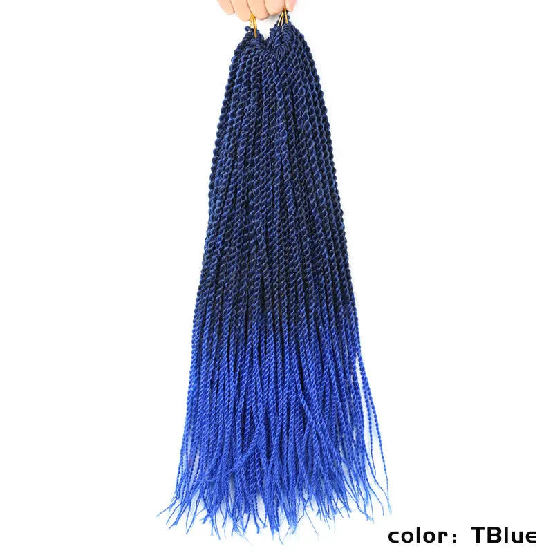 Full Star Senegalese Twist Crochet Braids | 30 Strands/Pack | Ombre Colors