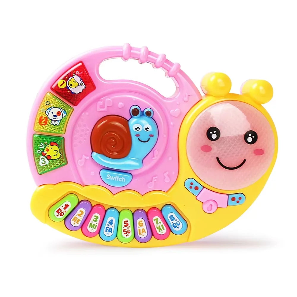 Baby Musical Toy with Animal Sound Kids Piano Keyboard Electric Flashing Music Instrument Early Educational Toys for Children
