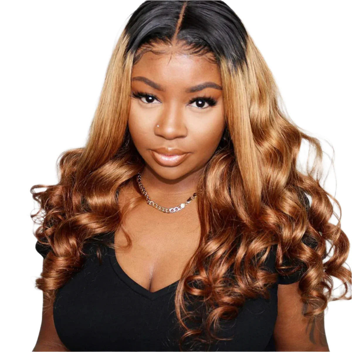 Ombre Body Wave Lace Front Wig | 180% Density Brazilian Remy Human Hair (13x4 & 4x4, Pre-Plucked)