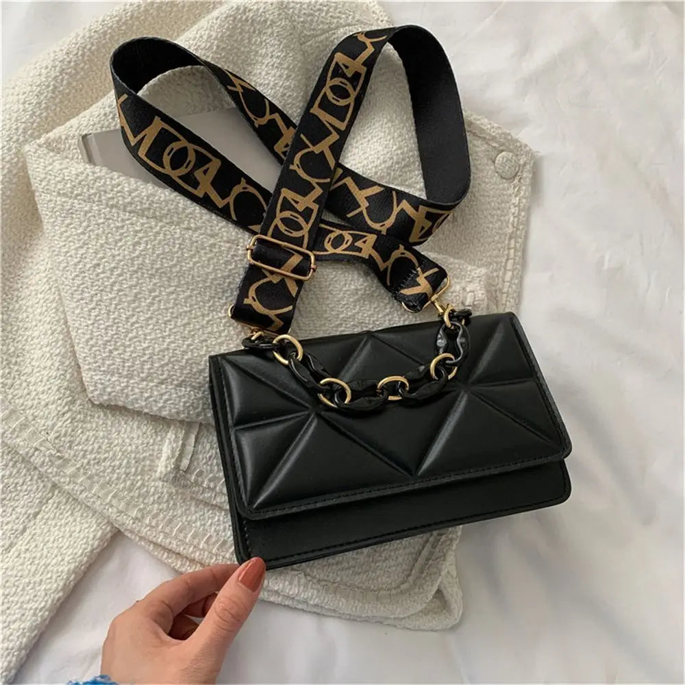Large Capacity Shoulder Bag Women | Female Fashion Casual Handbags & PU Leather Crossbody Clutch Flap Bag (Streetwear Accessory)