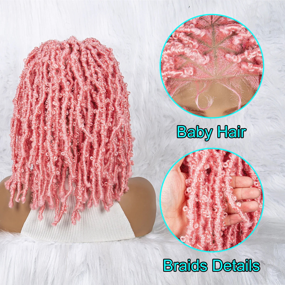 KIMA Box Braids Wig | Lace Front | Baby Hair | Synthetic Braided Wig