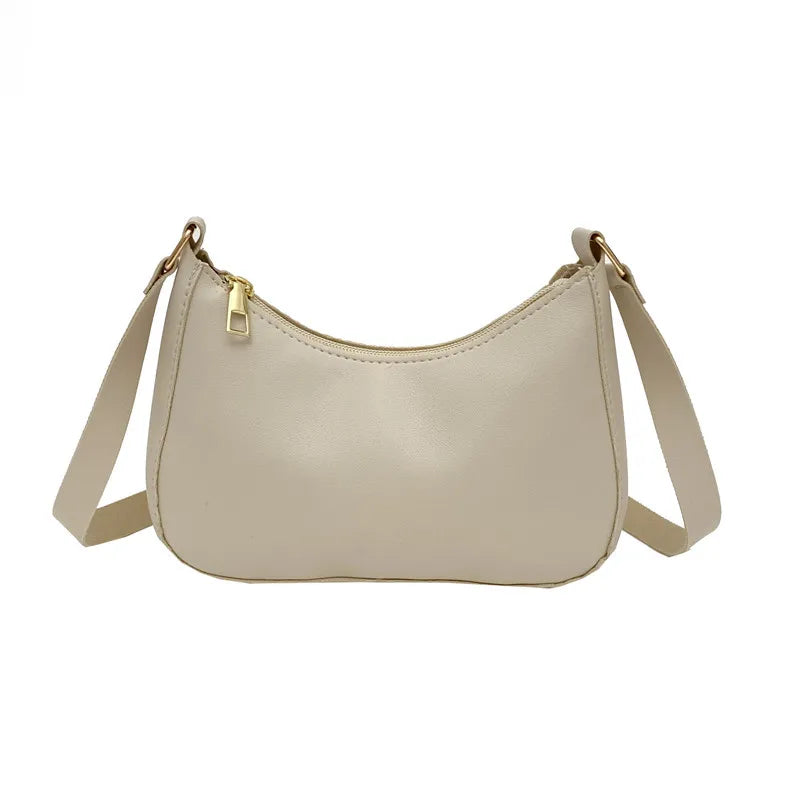 Retro Forearm Bag for Women | PU Leather Bow Handbag & Baguette Shoulder Bag (Western Style Underarm Bag, Casual Tote)