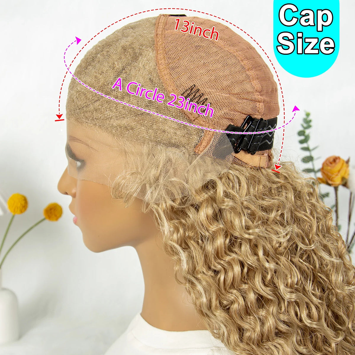 Kima Synthetic Cornrow Braided Wig | 13x4 Lace Front | Ombre Ponytail | Curly Braids | Black Women