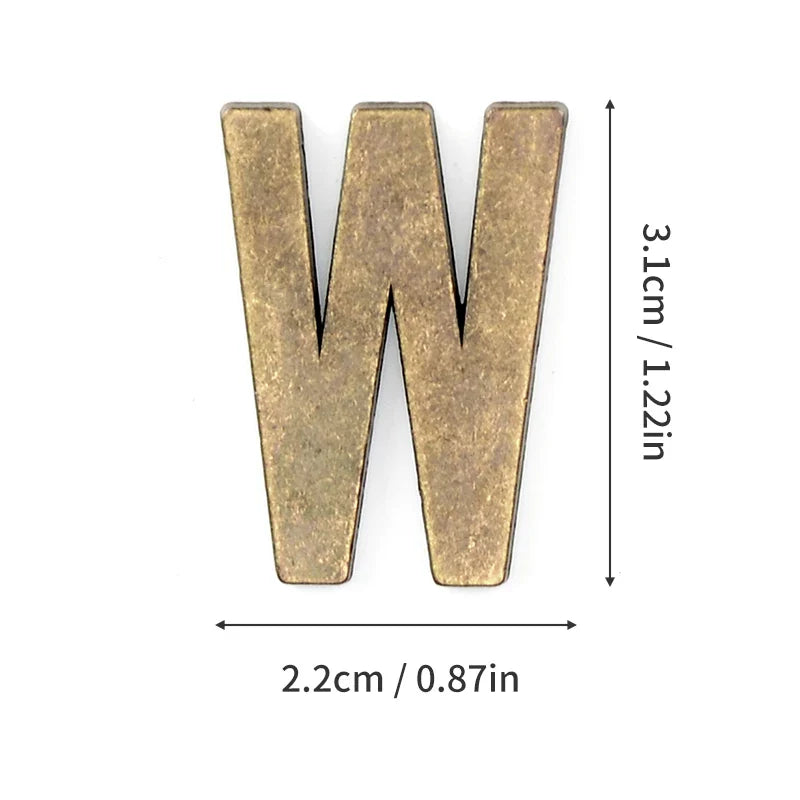 Metal Self Adhesive House Number English Alphabet Letters for Apartment Room Door Plate Table Mailbox Number Stickers 3*2cm