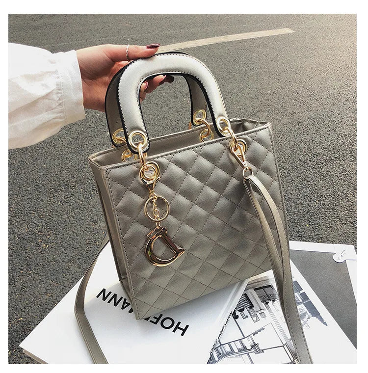 Luxury Lingge Chain Tote Bag | Women's Fashion Shoulder & Crossbody Handbag
