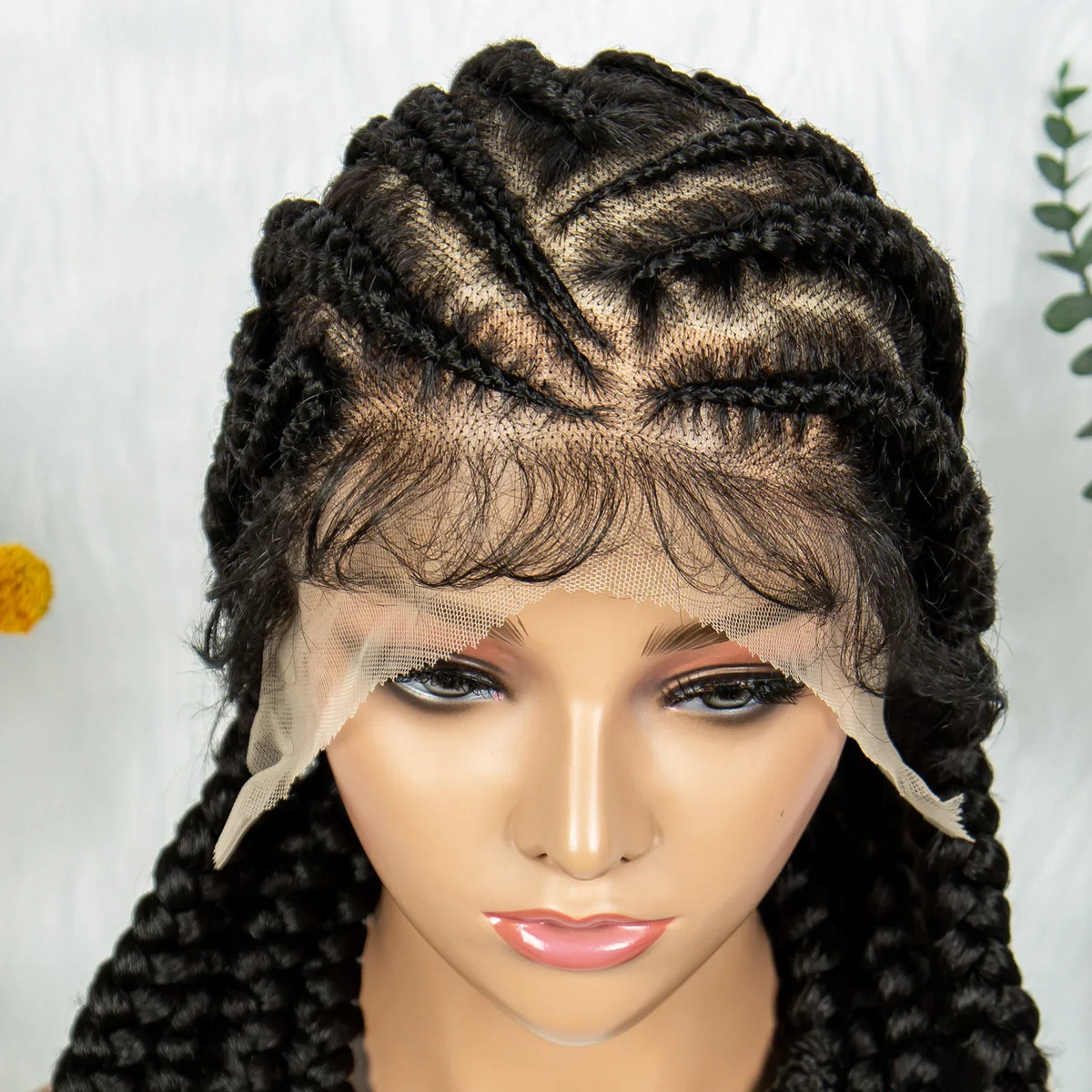 Box Braids Wig Crochet Hair Bohemian Braids Braiding Hair With  Pre-plucked Synthetic Crochet Hair for Women