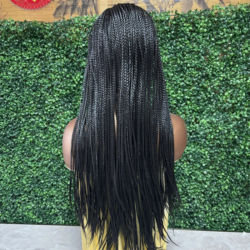 Goddess Faux Locs & Twist Braided Wig | Lace Frontal | Kanekalon High Heat | Black Women's Synthetic Braids