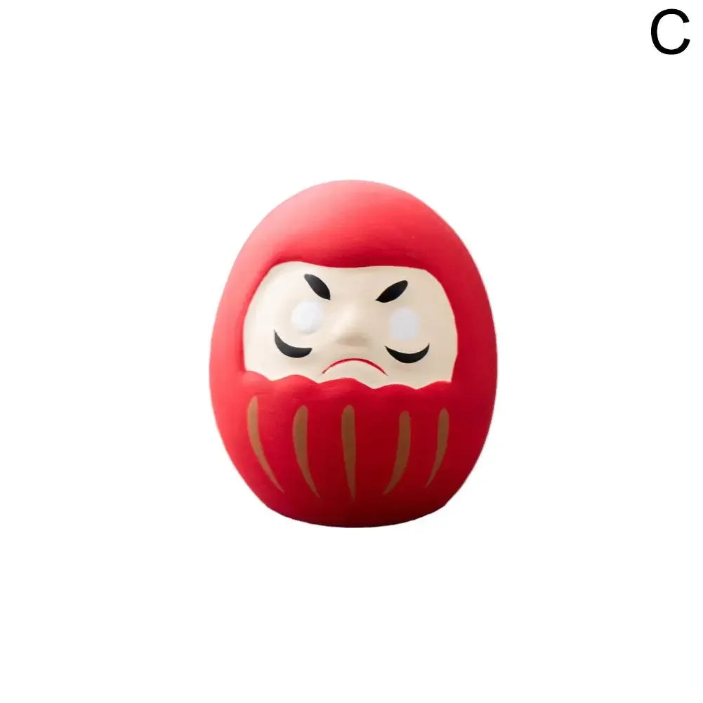 8 styles Japanese Ceramic Daruma Doll Crafts Lucky Charm Fortune Ornament Landscape Home Desk Decor Miniature Gifts Accessories