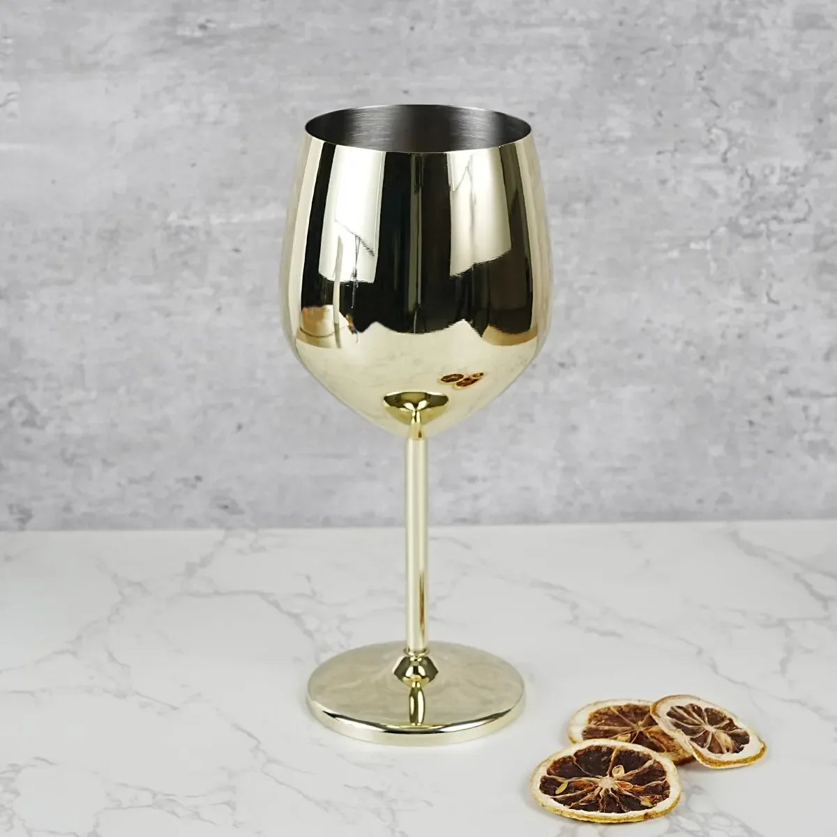 Stainless Steel Wine Glasses Unbreakable Metal Cocktail Glasses , 500 Ml, for Drinking Cocktails and Wine at Bar and Home