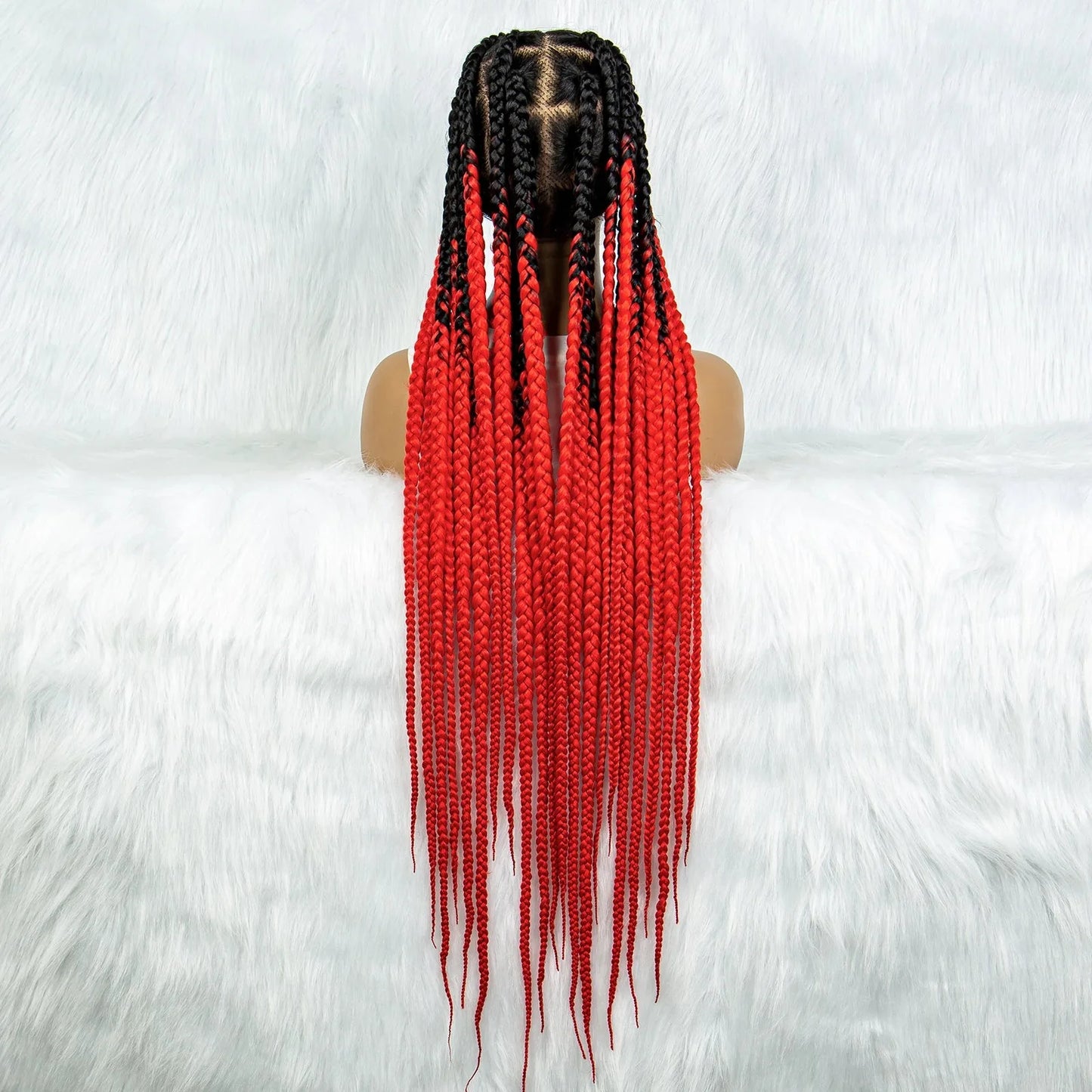 HD Lace Knotless Square Box Braids Wig | Full Lace | Baby Hair | Black Women