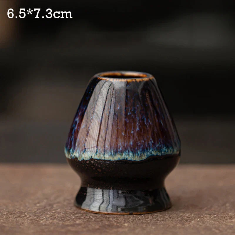 Ceramic Matcha Tea Whisk Holder For Dining Room Teahouse Matcha Ceremony Green Tea Chasen Holder Stand Bowl Teawares