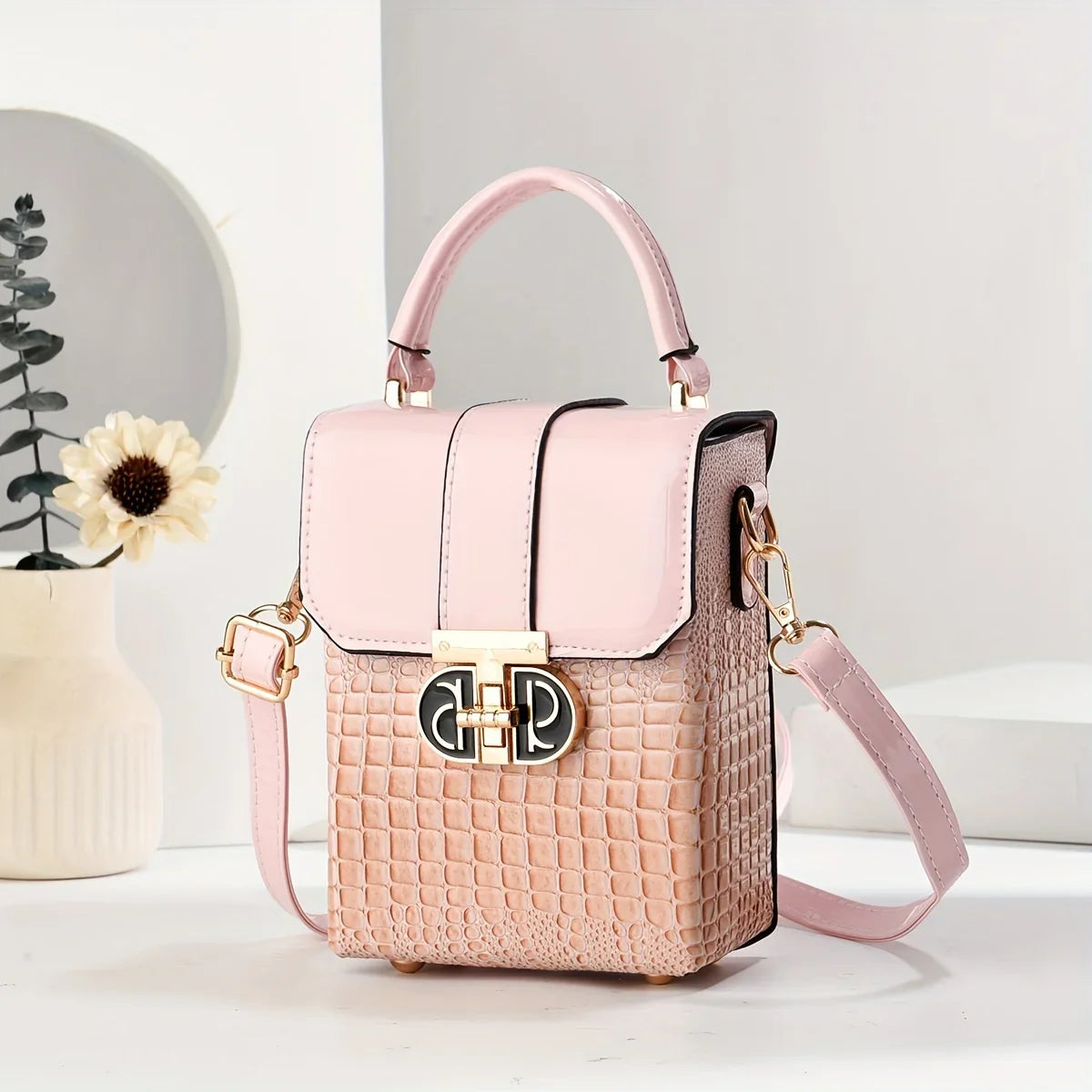 Fashion Women's Crossbody Phone Bag & Wallet | Small Flap Handbag (PU Leather, Versatile)