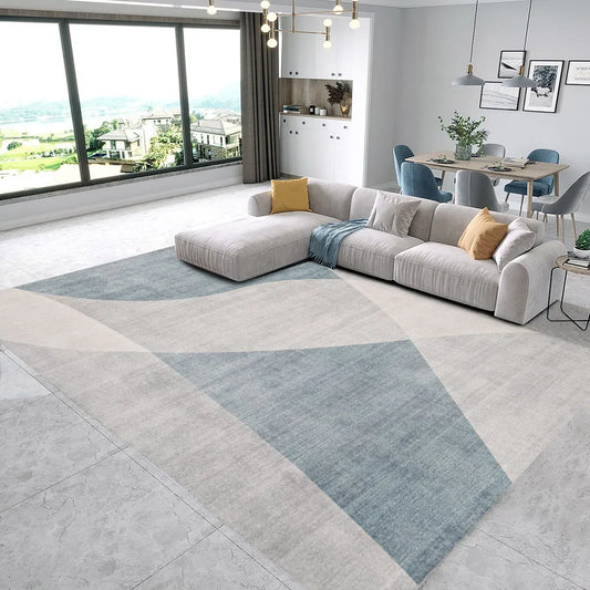 VIKAMA Modern Geometric Carpet Living Room Sofa Coffee Table Mat Room Decoration Bedroom Wardrobe Large Area Carpet