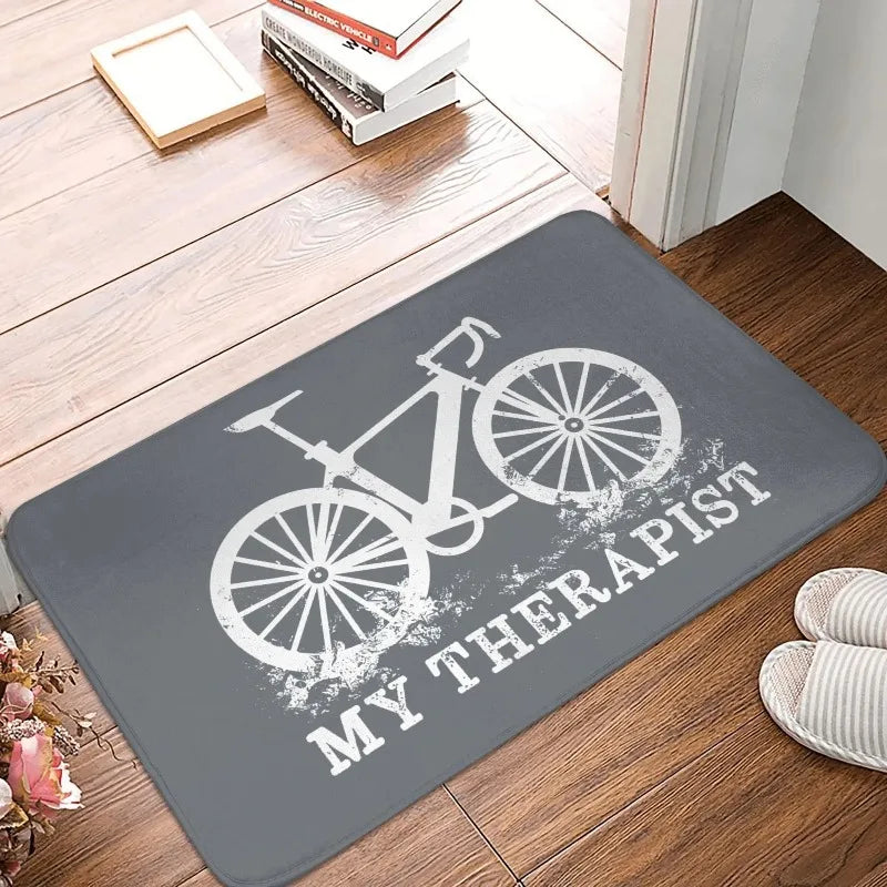 MTB Bike Door Floor Kitchen Bath  Living Room Mat Anti-Slip Outdoor Bicycle Cyclist Biking Doormat Entrance Rug Carpet Footpad