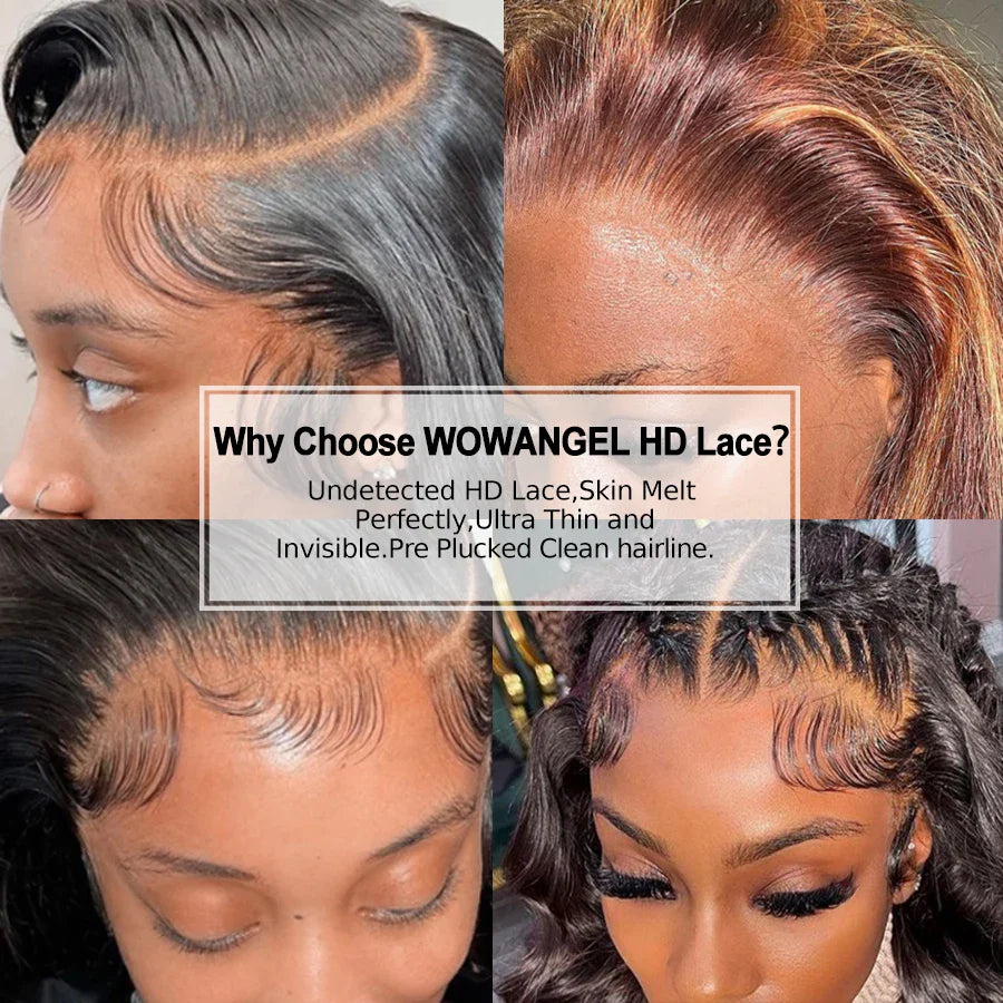 1b/27 Highlight HD Lace Front Wig | 250% Density Body Wave Human Hair