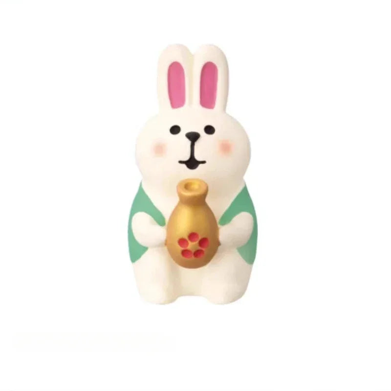 Cute Cat Ornament Admiring Flowers Scene ZAKKA Cherry Blossom INS Trendy Toy DIY Resin Handicraft Ornament