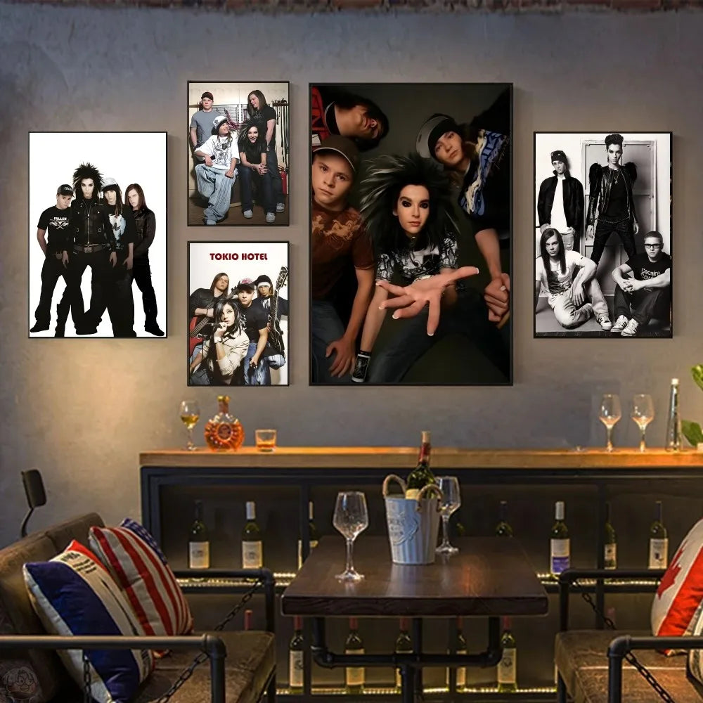 T-Tokio Hotel Poster HD Posters Home Room Bar Cafe Decor Art Wall Painting Picture