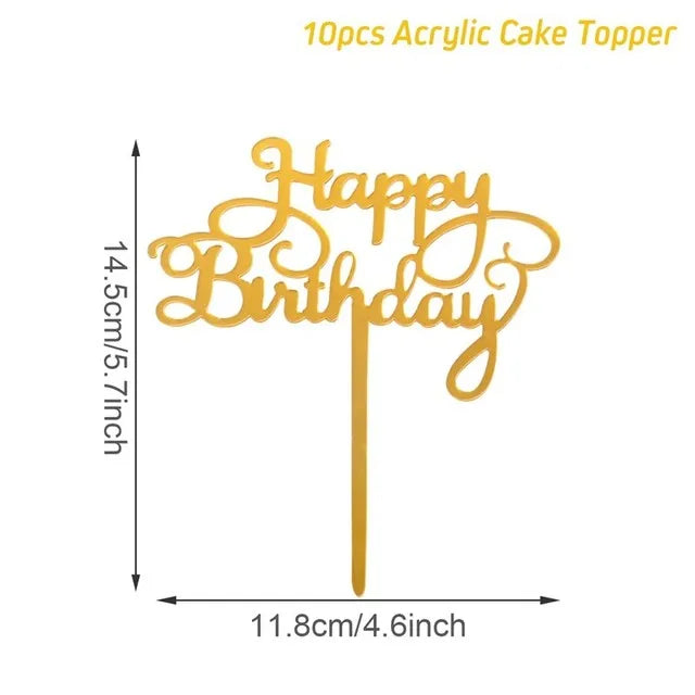 Black Gold Birthday Table Runner 30 50 Birthday Tablecloth Balloon Party Decoration For Home Backdrop Wedding Adult Anniversary
