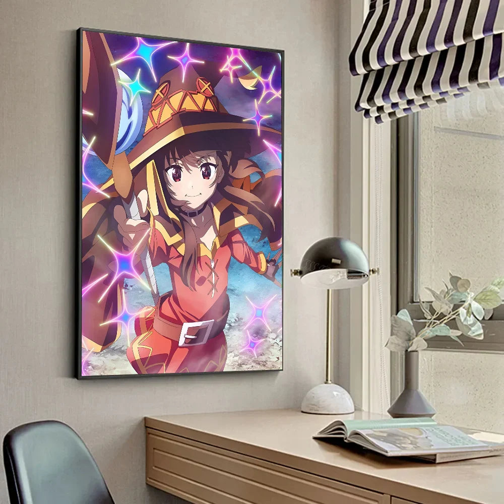 M-Megumin Poster HD Posters Home Room Bar Cafe Decor Art Wall Painting Picture