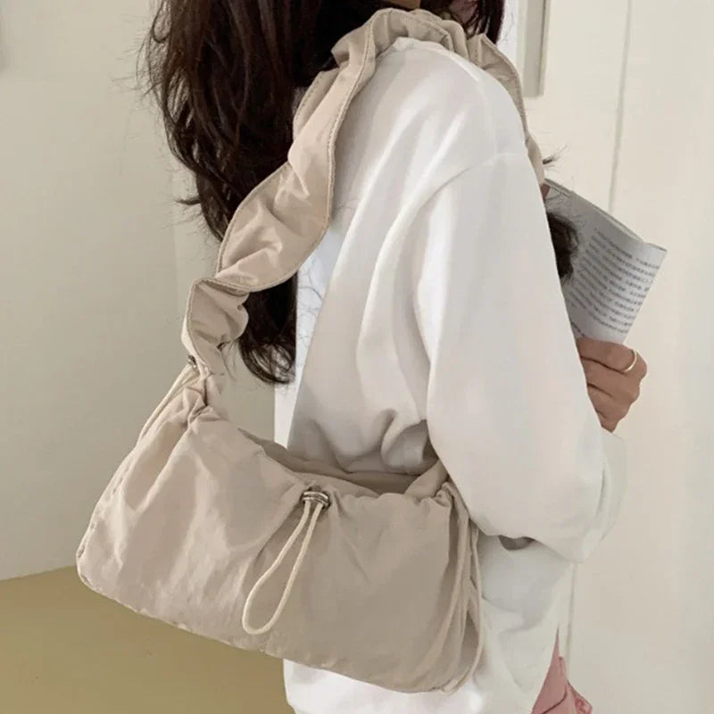 Simple Fashion Fold Shoulder Bag | Vintage Casual Designer Underarm Crossbody Bag (New Luxury High Quality Handbags & Purses)