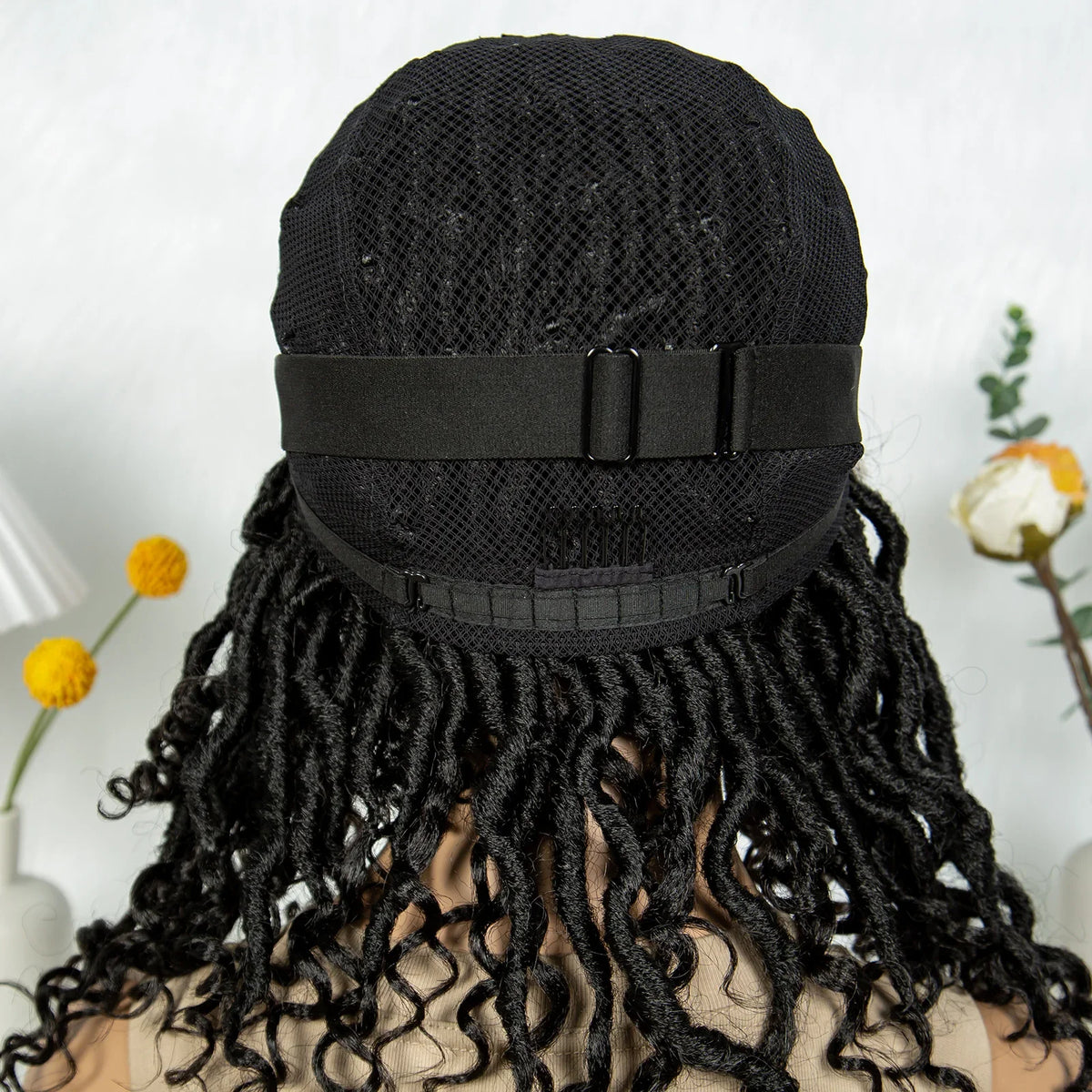 Lightweight Cornrow Braids Wig with Curly Ends | Lace Front