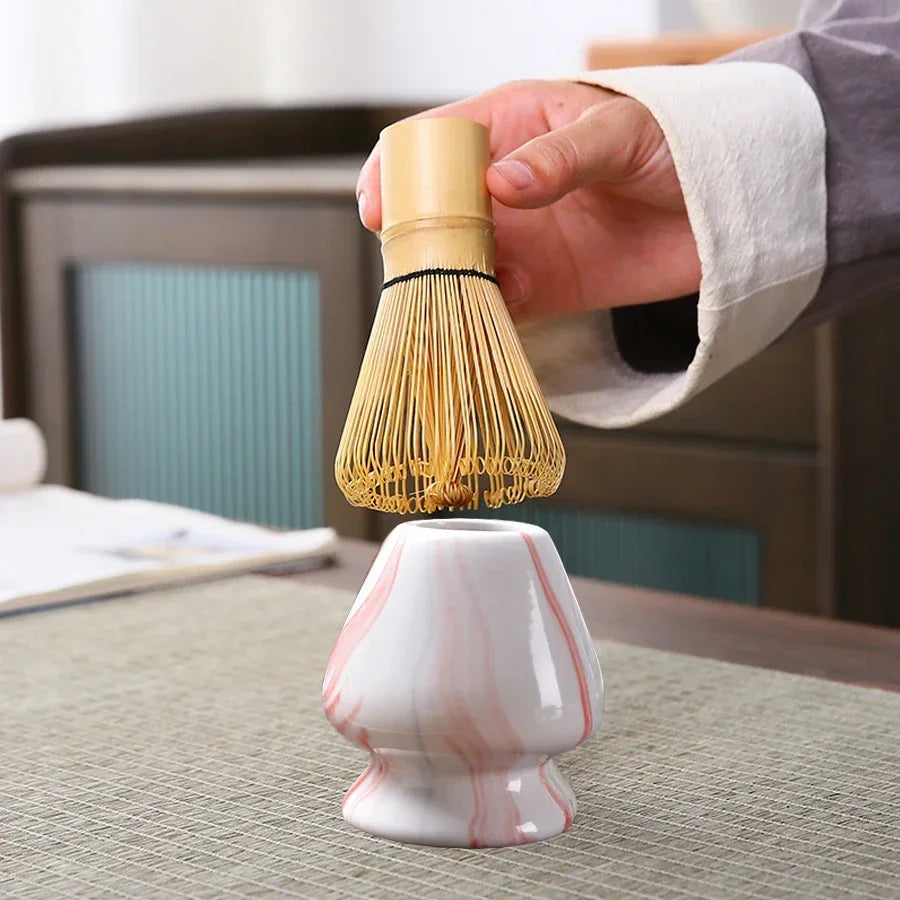 4PCS/set Japanese Matcha Set Safety Bamboo Buddha Tea Spoon Tea Set Indoor Tea Stirring Tools Accessories Kitchen Teaware Sets