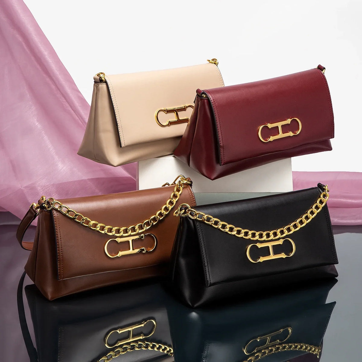 Pure Simple Classic Retro Square Ladies Shoulder Bag | Fashionable Exquisite Workmanship New Women's Crossbody Bag