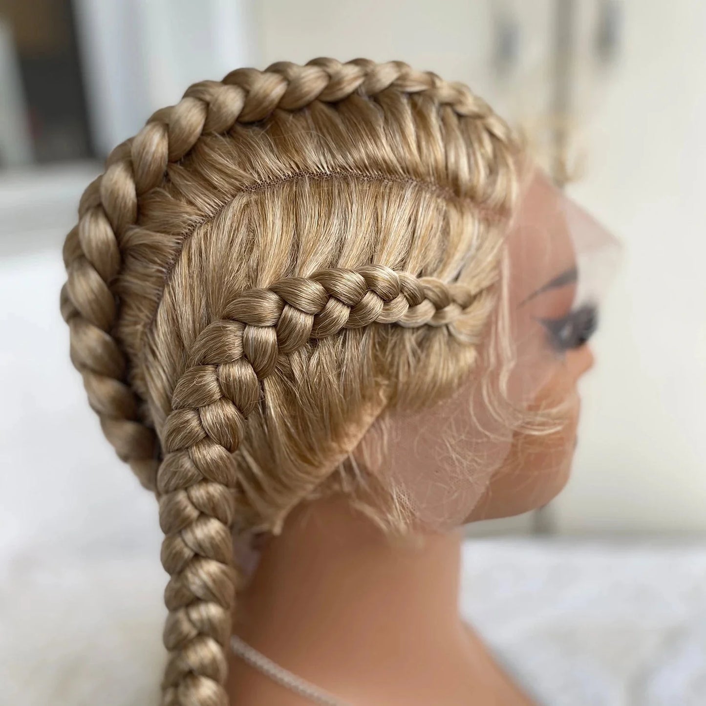 32" Senegalese Twist Lace Front Wig | 4 Twist Braids | DIY Cosplay Wig | Synthetic Braiding Hair