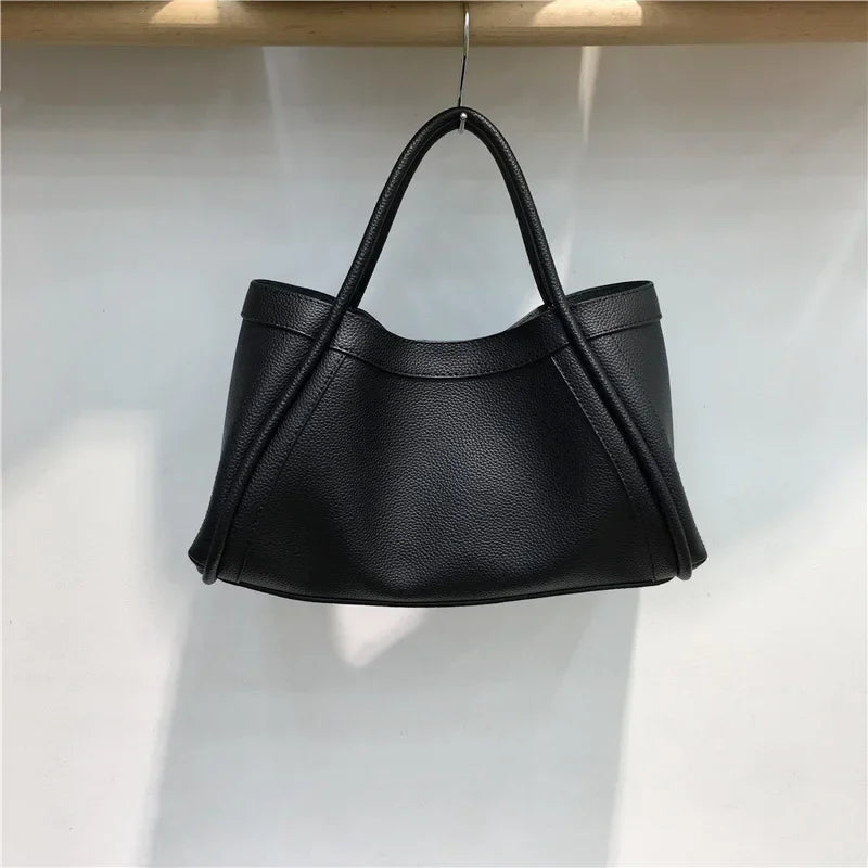 Fashionable Simple Korean Style Large Capacity Tote Bag | Versatile Crossbody Handbag & Mother-Child Commuting Bag