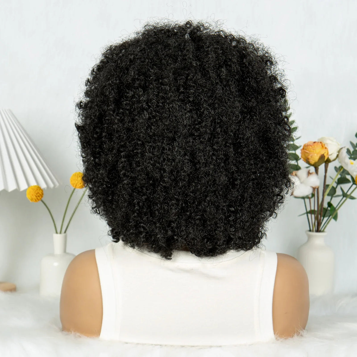 Bouncy Afro Cornrow Full Lace Braided Wig | Synthetic Braids | Black Women