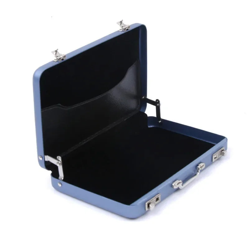 New Storage Box Aluminum Business ID Credit Card Holder Mini Suitcase Bank Card Box Holder Jewelry Case Organizer Rectangle