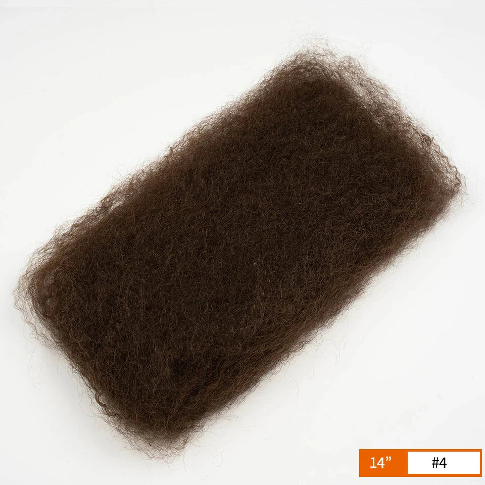 Brazilian Remy Afro Kinky Curly Bulk Hair | 50g/Pack | Dreadlock & Braid Extensions | Natural Look
