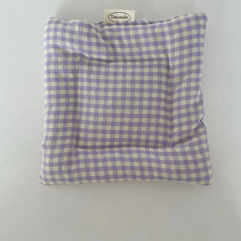 Korean Cotton Coaster Key Storage Jewellery Mat Double-sided Thickened Fabric Sweet Drawstring Portable Accessories  Cafe