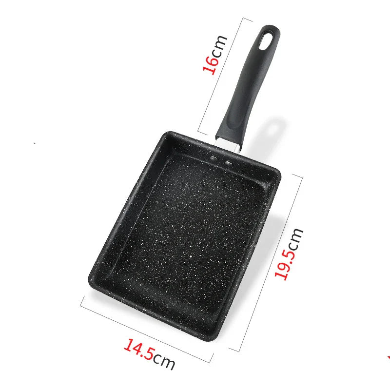 Japanese Tamagoyaki Omelet Pan Non-Stick Frying Pot Thickened Square Pans Induction Gas Stove Universal Egg Pancake Frying Pan