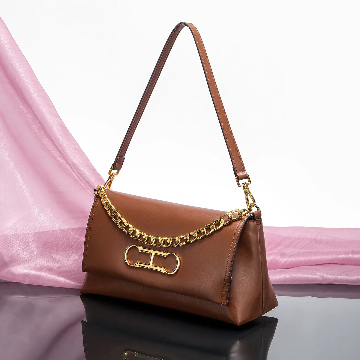 Pure Simple Classic Retro Square Ladies Shoulder Bag | Fashionable Exquisite Workmanship New Women's Crossbody Bag