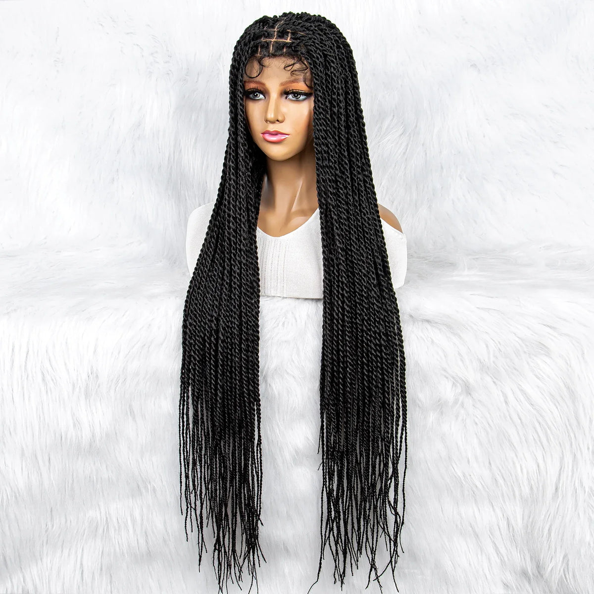 Full Lace Frontal Dreadlocks Wig | Twisted Hair & Baby Hair