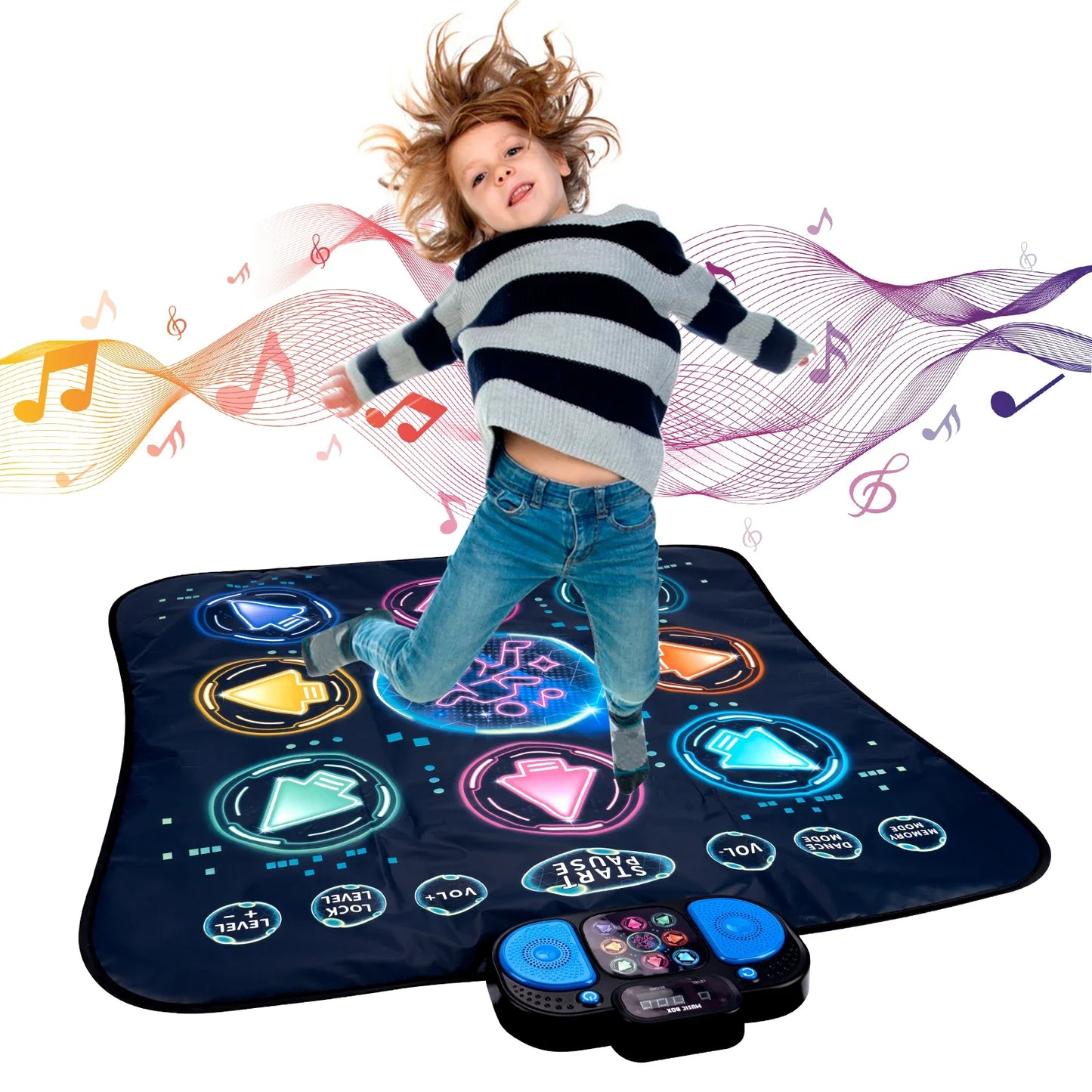 Dancing Blanket Kids Electronic Dance Mat Kid Floor Music Blanket Double Players Mode with 9 Levels Educational Toys Kids Gifts
