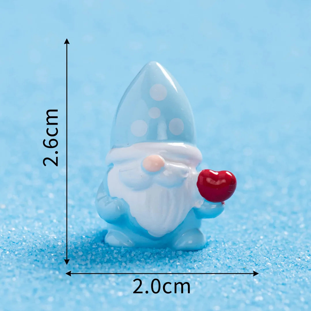 10/50 Luminous Gift Box Snowman Terrarium Dollhouse Fairy Garden Figures Micro Landscape Ornaments Figurines Christmas Miniature