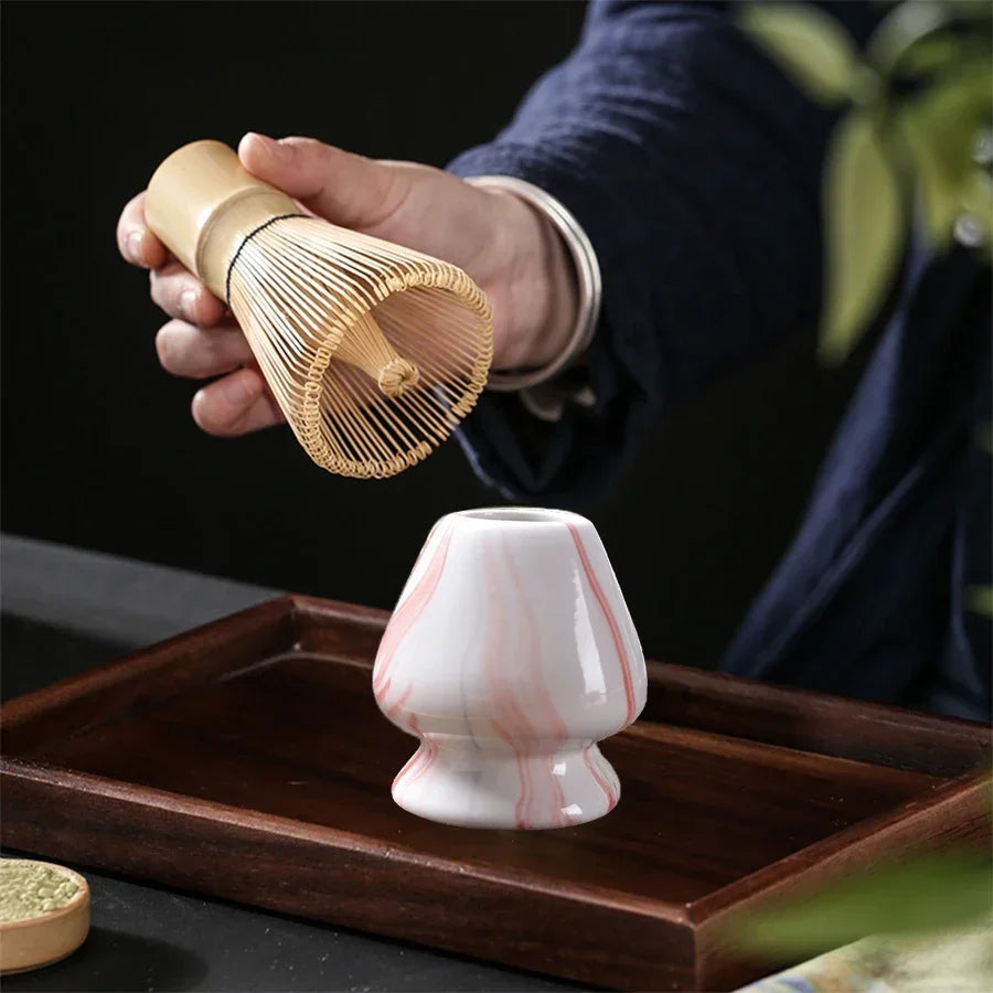 4PCS/set Japanese Matcha Set Safety Bamboo Buddha Tea Spoon Tea Set Indoor Tea Stirring Tools Accessories Kitchen Teaware Sets