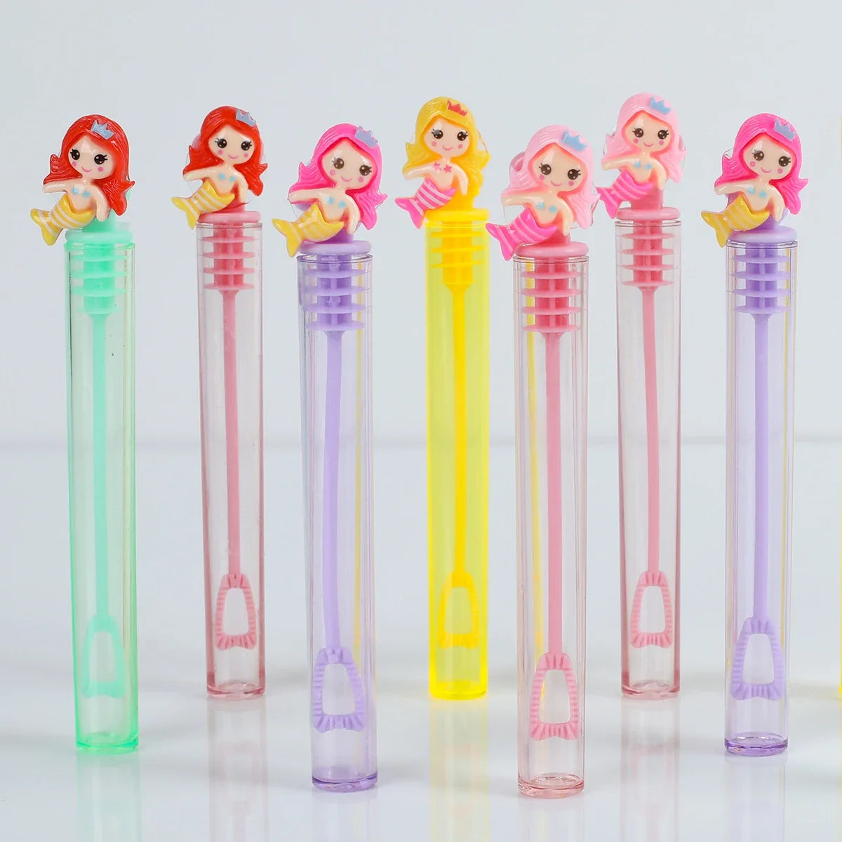 Mermaid Bubble Tube Soap Bottle Little Mermaid Birthday Party Decor Kids Wedding Baby Shower Party Gifts for Guests  Favors Toys
