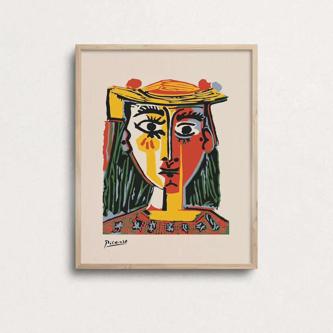 Picasso Exhibition poster, Picasso The Kiss Art Print, Gift Idea for friends, Picasso Exhibition Wall Art Decor, Famous Artist