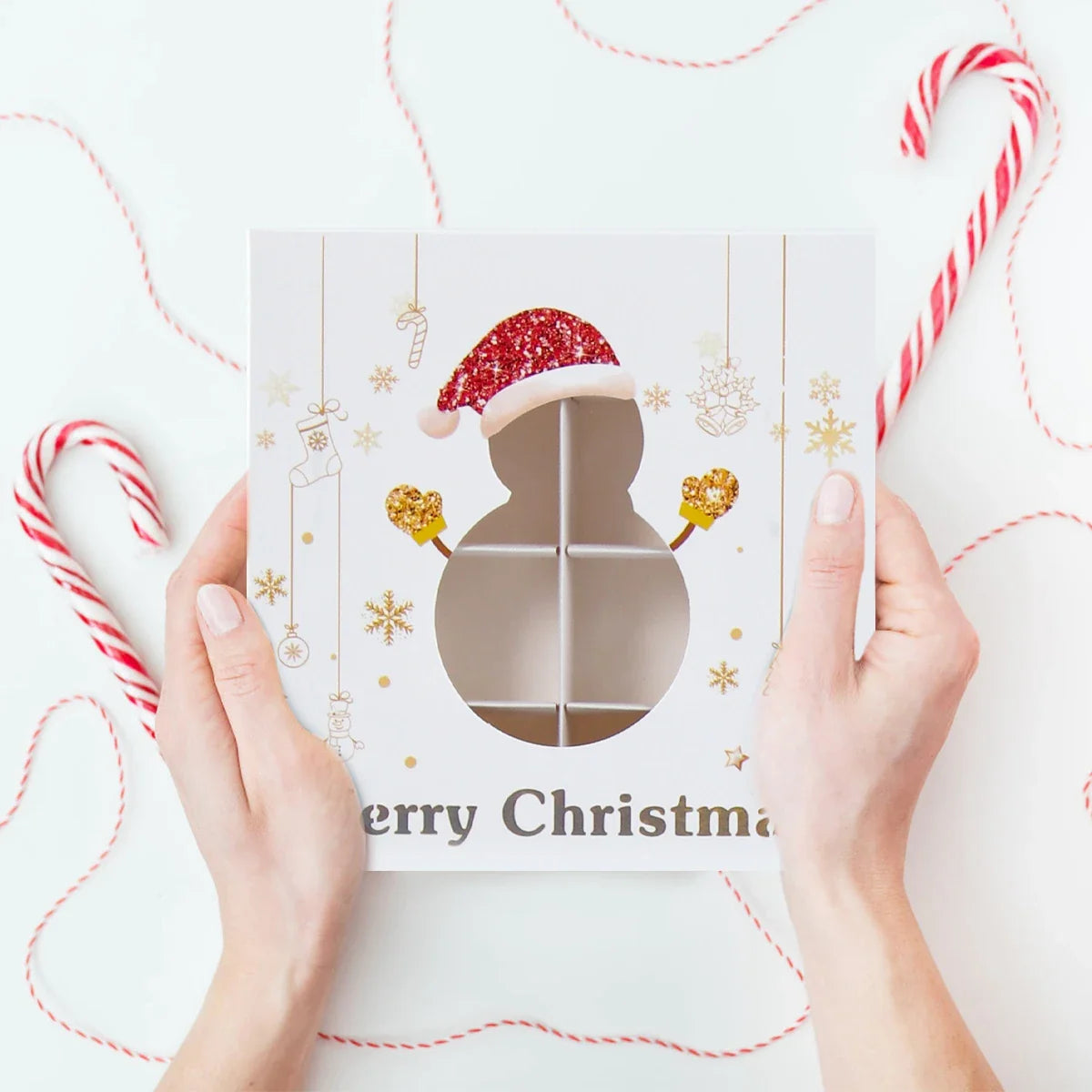 Christmas Cookie Box Candy Packaging Box Merry Christmas Decoration For Home 2025 Navidad Noel Xmas Tree Ornament Decor New Year
