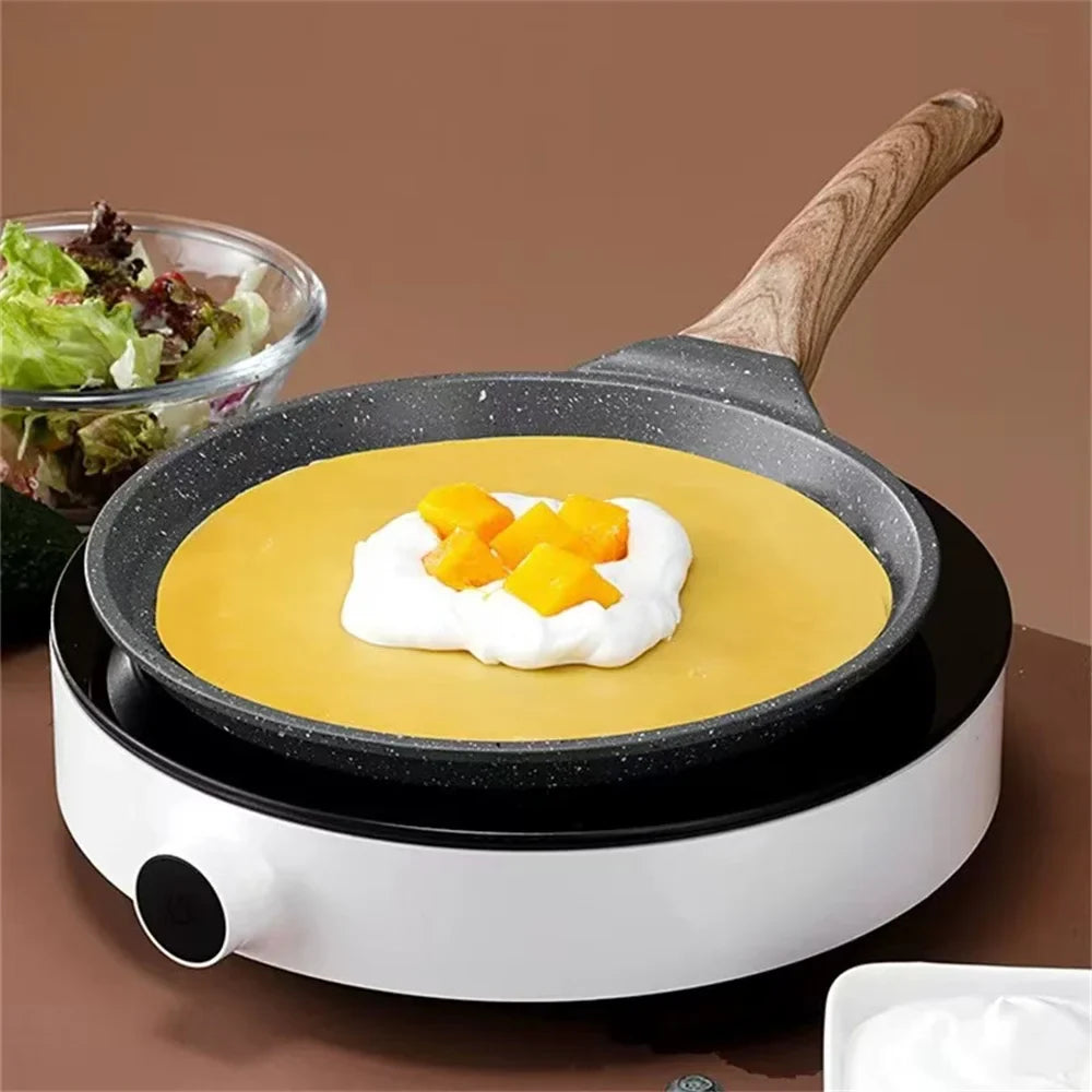 Thousand Layer Pizza Baking Tray Steak Pancake Kitchen Electric Stove Gas Stove Universal Non Stick Frying Pan Flat Bottomed Pan