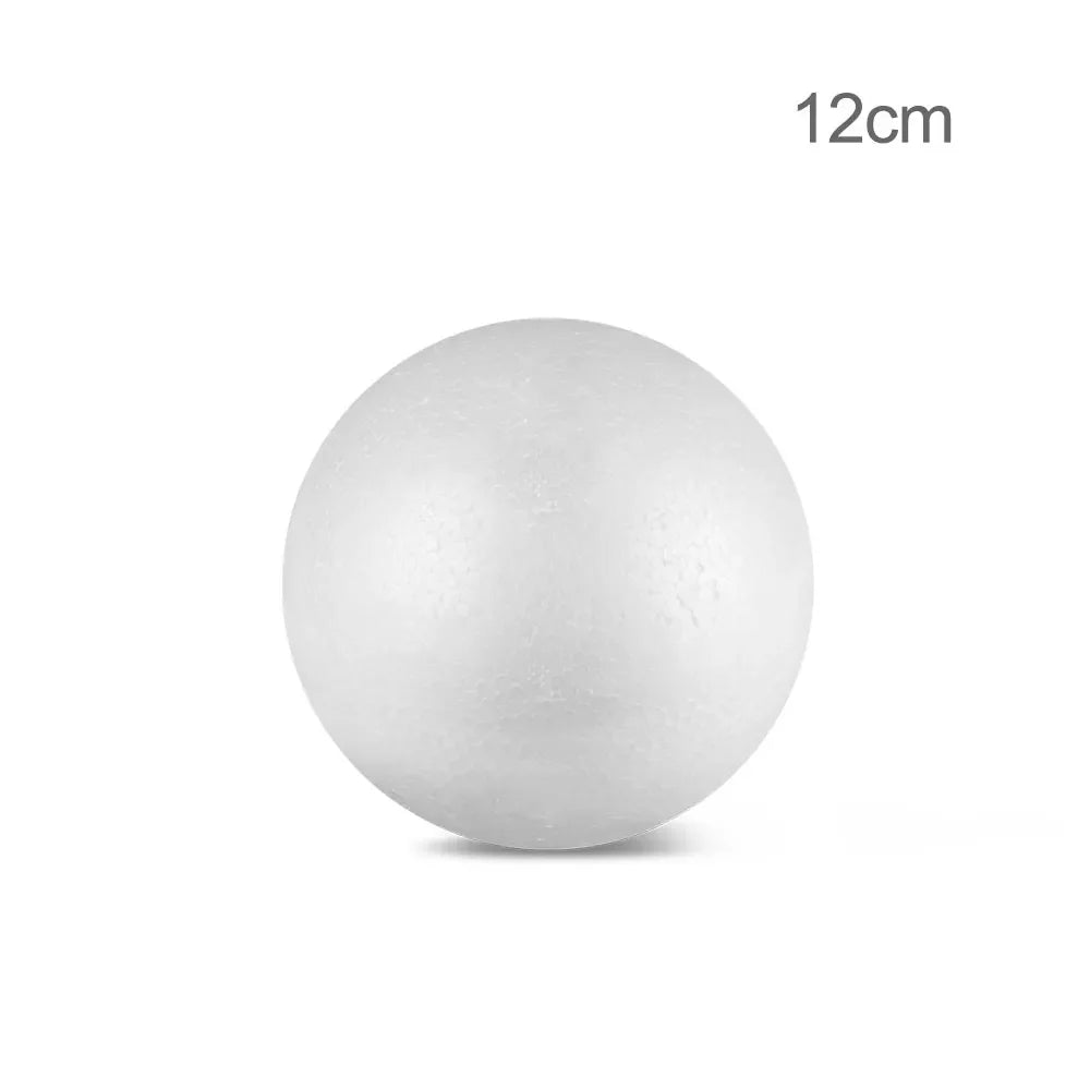 10CM 12CM 15CM Modelling Polystyrene Styrofoam Foam Ball White Craft Ball For DIY Christmas Party Decoration Supplies Gifts hot