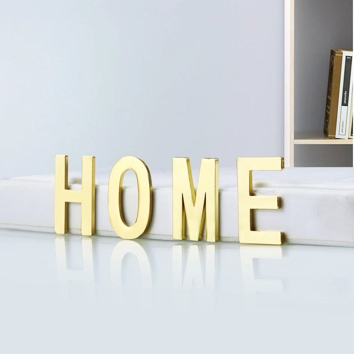 1Pcs Metal Self Adhesive House Number English Alphabet Letters for Apartment Room Door Plate Table Mailbox Number Stickers 3*2cm