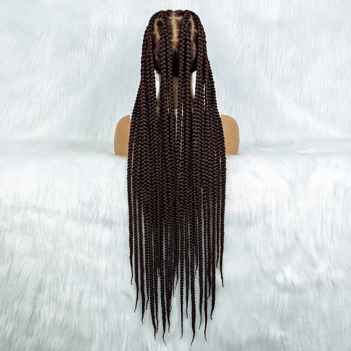 HD Lace Knotless Square Box Braids Wig | Full Lace | Baby Hair | Black Women