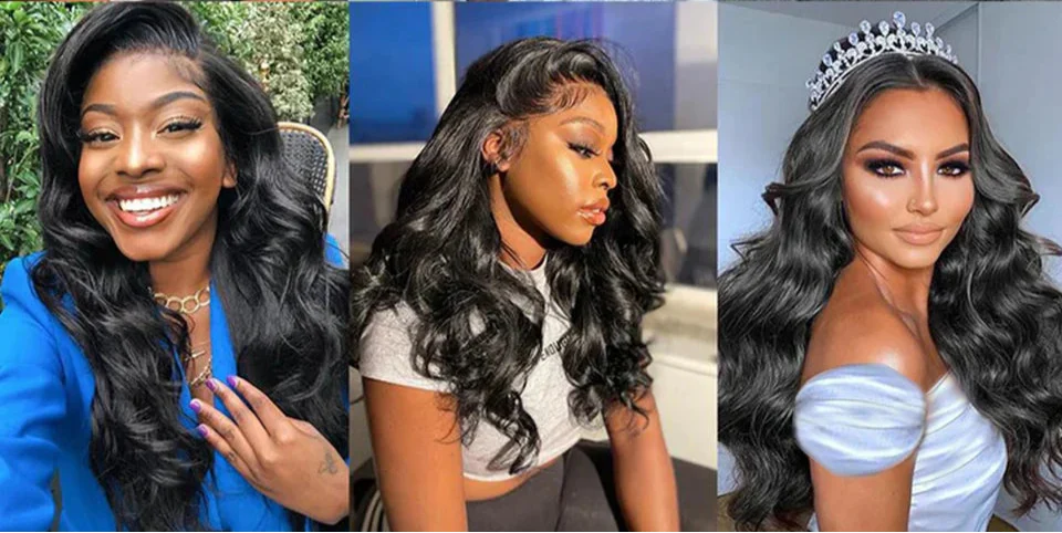 Indian Body Wave Human Hair Bundles | Remy Weave Extensions (8-36 Inch, 1/3/4 Pcs)