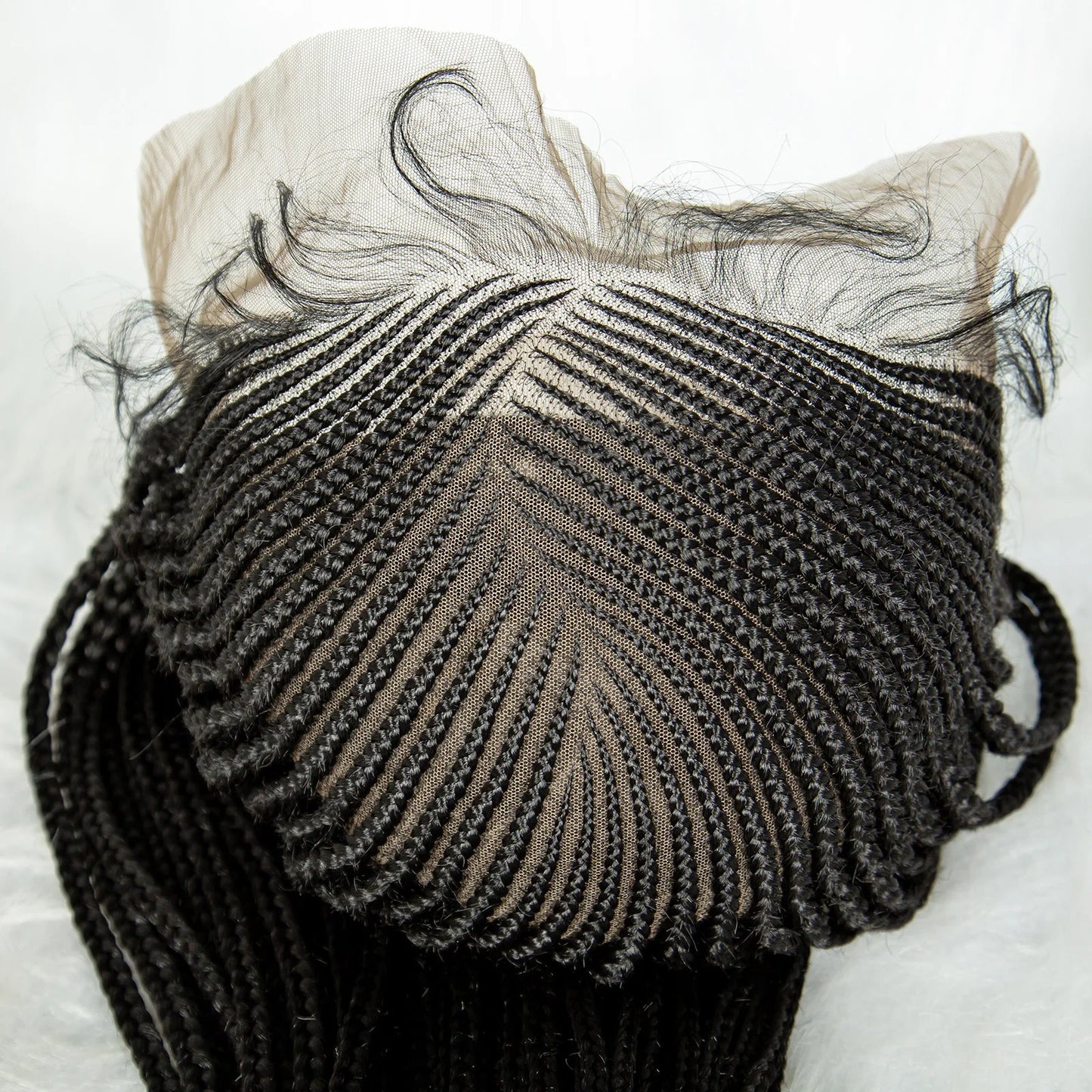 Fulani Cornrow Box Braids Wig | Full Lace Front | Baby Hair | KIMA Synthetic